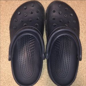 Navy blue crocs
